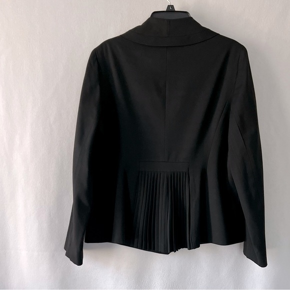 Nine West Size 14W Black Dress Jacket with Shoulder Pads - Picture 11 of 14